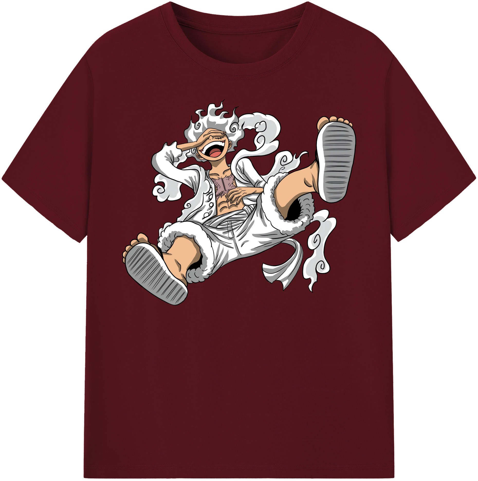 ワンピース モンキー・D・ルフィ ONE PIECE Monkey D. Luffy 綿100％半袖Tシャツ（フロントプリント）
